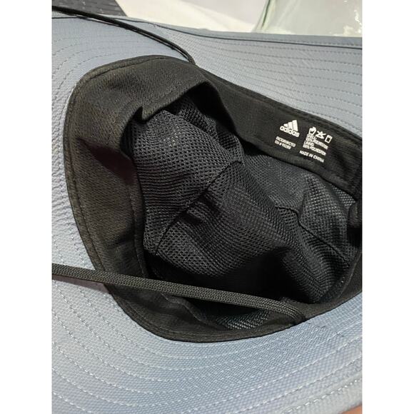 Adidas Aeroready Bucket Hat Unisex One Size Gray UPF 50 Sun Protection - Picture 7 of 9